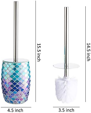 Ushy Housewares | Conjunto moderno de pincel de vaso sanitário | Escova e suporte do vaso sanitário
