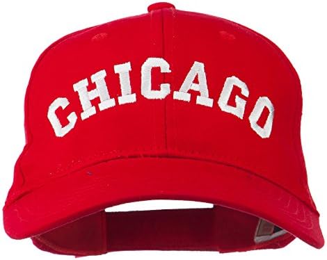 e4hats.com Chicago Illinois State Bordoused Cotton Cap