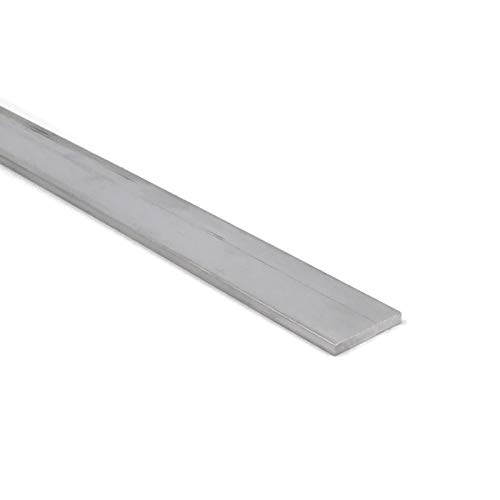 Barra plana de alumínio, 1/8 x 3/4, 6061 placa de uso geral, comprimento de 48 polegadas, estoque de moinho