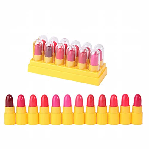 Xiahium Play Gradiente Tubo cosmético kits de gloss vegano vegano Mini Lipsics hidratantes Lip Gloss Lipstick Vintage