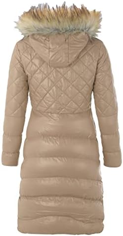 Coloque grande tamanho grande jaqueta esbelta versão mais longa do casaco de casaco quente de inverno feminino