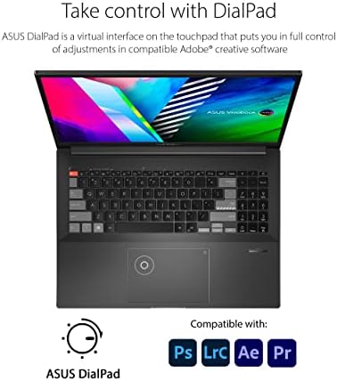 ASUS Vivobook Pro 16x Laptop Slim OLED, exibição de 16 4K 16:10, AMD Ryzen 9 6900H CPU, NVIDIA GEFORCE RTX 3050