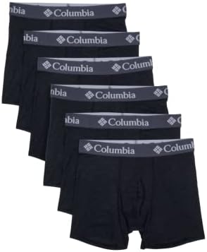 Columbia Men's Polyester Spandex Boxer Brief 6 pacote