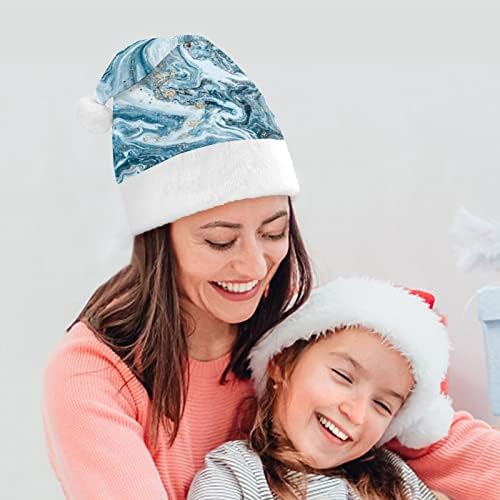 Chapéus de Natal de mármore lindas chapéus de chapéu de natal para férias suprimentos de festa de natal