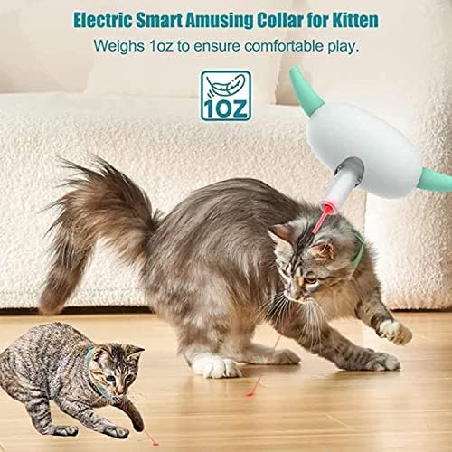 Diyfun Electric Smart Diverting Gola para Kitten, divertido colarinho de gato de gato vestível