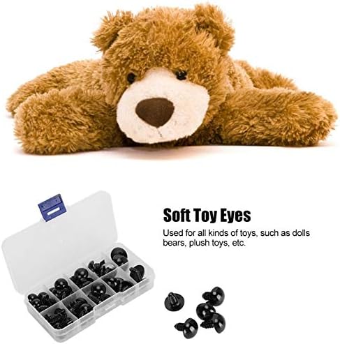52 PCS Olhos de parafusos de brinquedo, brinquedos de brinquedo de brinquedo