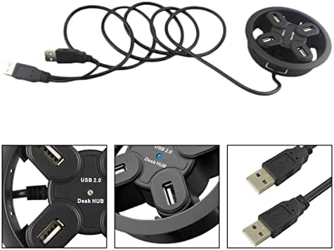 Solustre Ethernet Cable Cable Cabo USB Hub de carregamento 3pcs 80cm 4 Porta USB Splitter Office USB Concentrator
