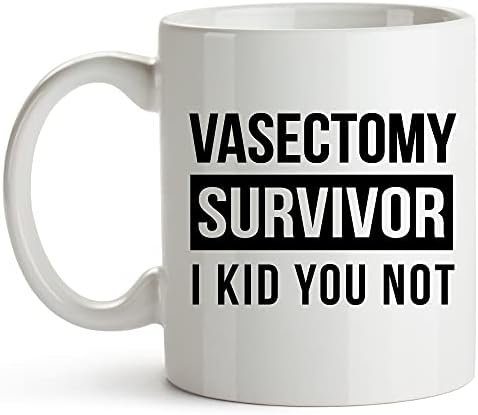 Younique Designs Caneca de vasectomia para homens, 11 onças, copo de vasectomia, engraçado Get Well Coffee Caneca para homens, Vasectomy Gifts