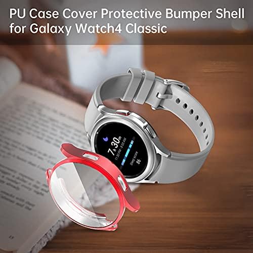 Ikasus Compatível com Samsung Galaxy Watch 4 Relógio Caso da tela Caso Protetor de protetor TPU Anti-arranhão