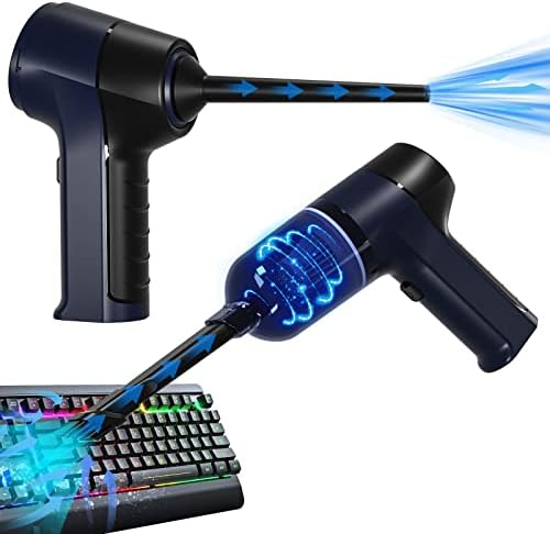 GeekPartn Electric Air Duster- Limpador de teclado- Mini Vacuum 3 em 1- Kit de limpeza de computador sem fio substitui