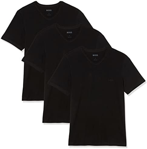 Camisetas de camisa de pescoço de 3 pacote masculino masculino