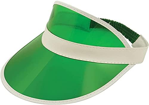 Prettymake® unissex adulto poker viseira chapéu plástico transparente viseira solar viseira de golfe chapéu