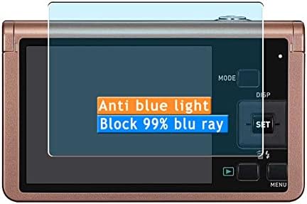 VAXSON 3-PACK Anti-Blue Light Screen Protetor, compatível com Casio de alta velocidade Exilim ex-ZR50 TPU Protetores