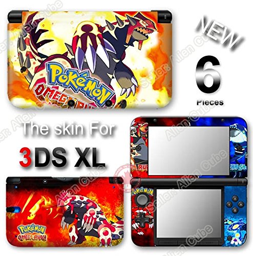 Pokemon Omega Ruby e Alpha Sapphire Skin Stick Sticker 2 para Nintendo 3DS XL original