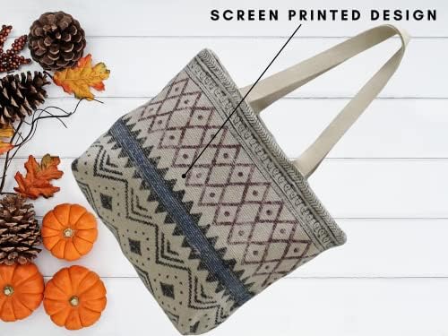 Bag de Tote Instilecraft para Mulheres | Bolsa de algodão fofa | Sacola de tela com um bolso interno