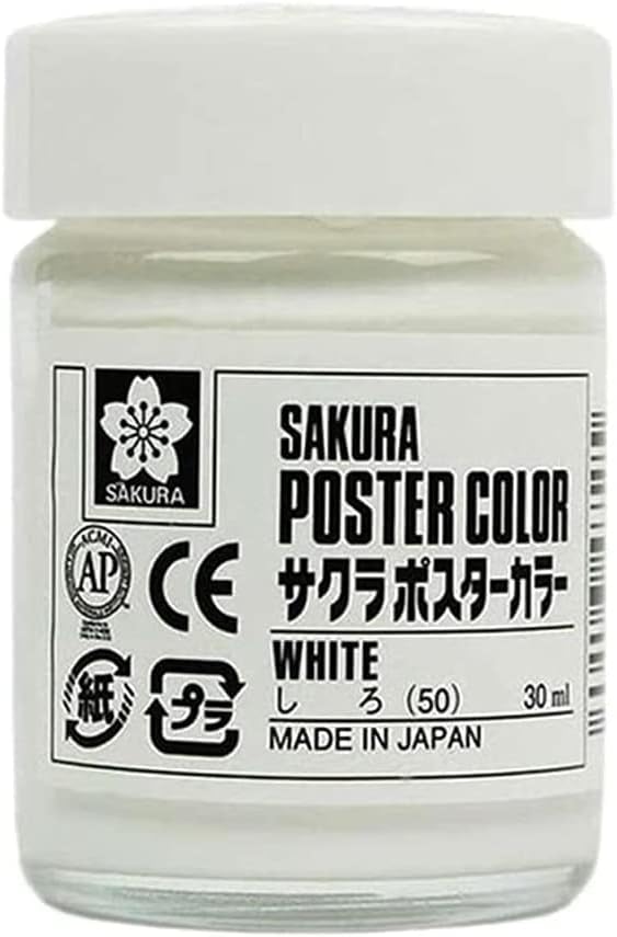 Sakura Craypas pw30ml50 tinta, cor de pôster, 1,0 fl oz, branco