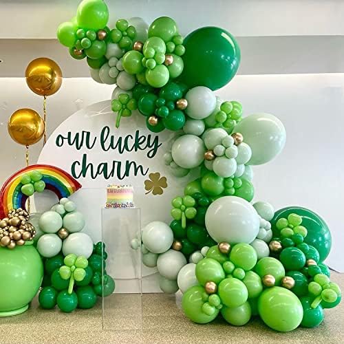 Balões verdes tamanhos diferentes 105 pacote 24/10,5 polegadas Garland Garland Arch Kit para aniversário,