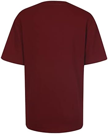 Camiseta de blusa de manga curta para mulheres outono verão 2023 roupas de algodão Brunch de algodão Camiseta 35