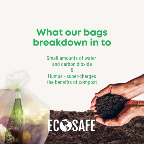 ECOSAFE -6400 HB4860-85 Bolsa compostável certificada - sacos verdes de 48x60 ”para lixeira de