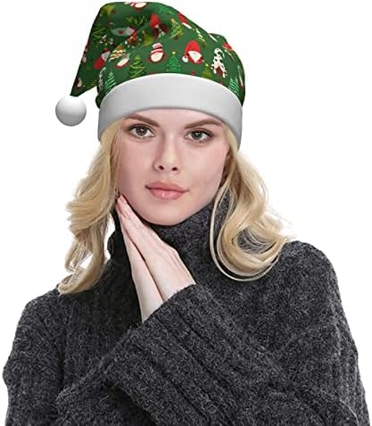 Chapéu de Natal vintage, chapéu de Papai Noel, chapéu de férias de Natal para adultos decoram suprimentos