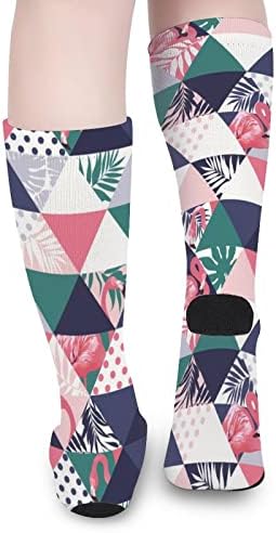 WeedkeyCat Exotic Trendy Beach Pattern Crew Socks Novelty Funny Print Graphic Casual Modery