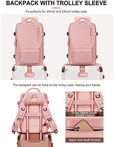 VGCUB Continua de mochila, mochila de viagem grande para homens Airline Airline aprovou Backpack da Backpack Backpack