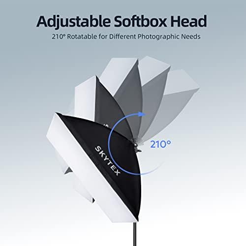 Kit de iluminação de caixa de softbox, kit de iluminação de fotografia contínua Skytex com caixa macia 2x20x28in