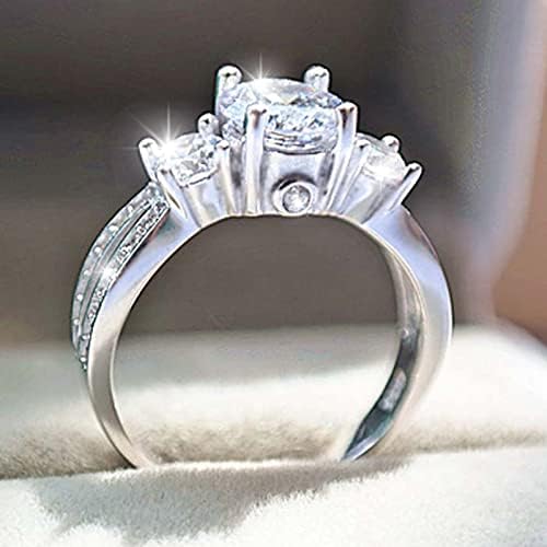 2023 Novo anel de strass anel de diamante anéis de noivado anel para mulheres cruzando o tamanho do anel de cristal