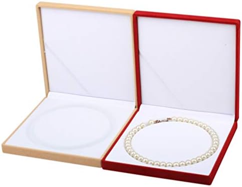Coloque de colar de colar de pérolas da tomada de pérola caixa de jóias de jóias caixa de colar de jóias