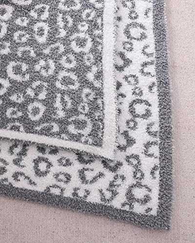 Panku Super Soft Leopard Throw Planta, aconchegante cobertores de lã de chita quentes para sofá e sofá,
