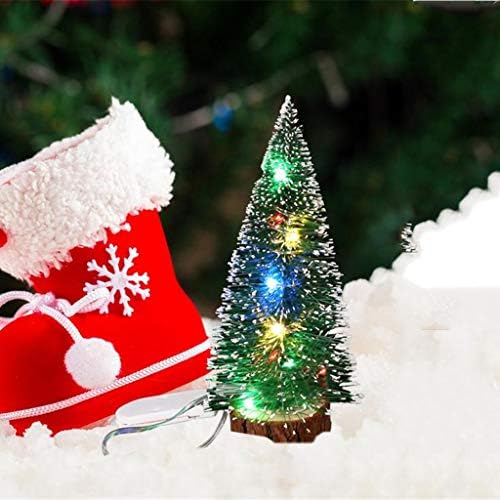 com decoração de decoração de desktop LED Mini luzes de natal árvore de natal decoração de casa bolas de Natal