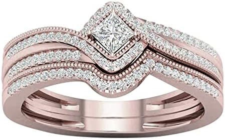 Anéis Bundle Anel feminino para namorada Micro Zircão Jóias Incluste Ring Presentes Anéis de mão Anéis