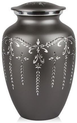 Memoriais perfeitos grandes cremação de floreio sofisticado urna - urna de alumínio elegante para