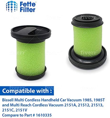 Filtro Fette - Filtro de vácuo Compatível com Bissell 1610335 Multi Florceless. Compare com