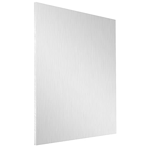 Heihak 6061 Folha de alumínio 12 x 12 x 1/4 polegada, placa de alumínio multifuncional, folha de alumínio