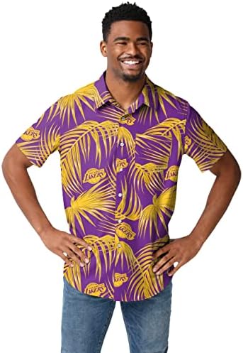 Camisa floral da NBA masculina foco