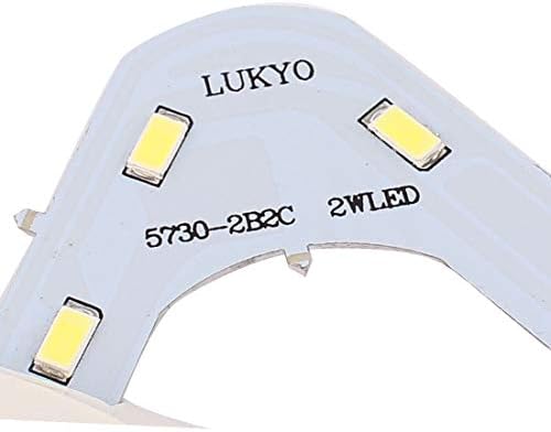 NOVO LON0167 AC 110-240V 12W 24 Painel de luz LED 5730 Placa de lâmpada de teto da roda SMD 6500-7000K (Aс 110-240 ν 12W 24 LED-LICHTPANEEL 5730 SMD-RADDECKENLEUCHT
