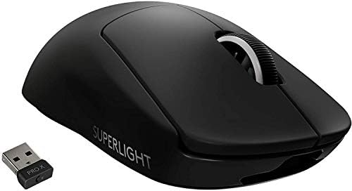 Logitech G Pro X Superlight Wireless Gaming Mouse, Ultra -Lightweight, Sensor Hero 25K, 25.600 dpi, 5