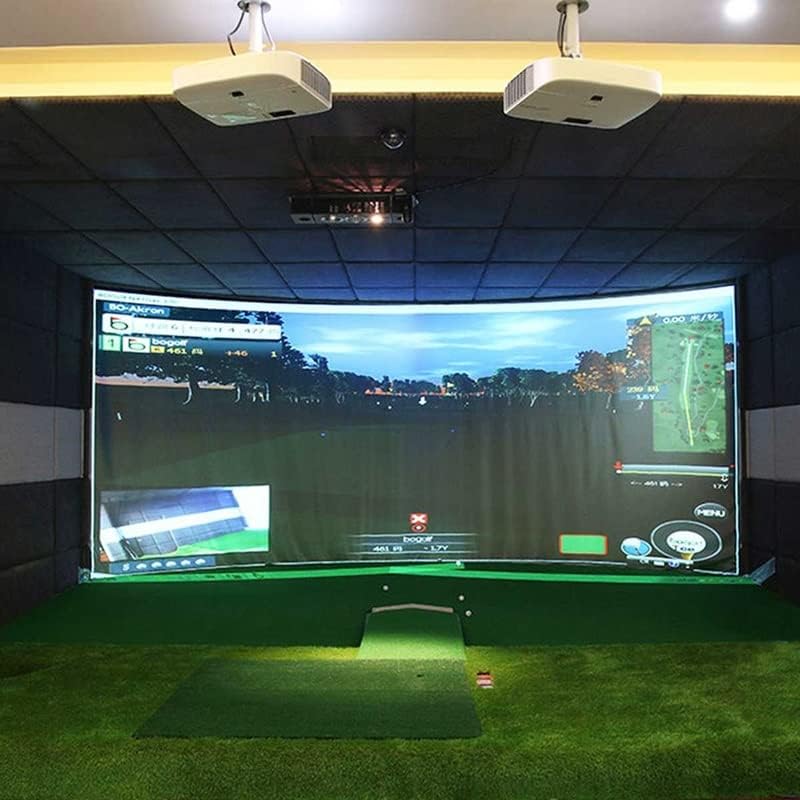 Tela do projetor Screen Golf Ball Simulator Impacto Tela de projeção Projeção de pano branco material de