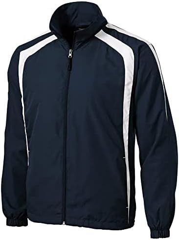 Joe USA Mens Colorblock Full Zip Raglan Jackets em regular, grande e alto