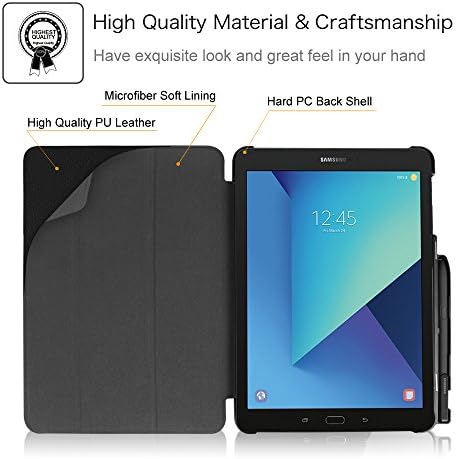Casa fintie slim shell para Samsung Galaxy Tab S3 9.7, capa de suporte leve super fino com o suporte de proteção