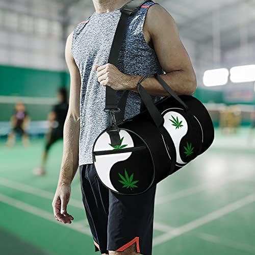 Mochila de ginástica Yin Yang com alça de ombro Sport Sport Duffel Bags para ginásio de basquete