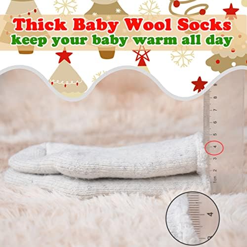 Mini Angel Baby Wool Meias quentes de tornozelo espesso de tornozelo de inverno Térmica Socks de bota de bota
