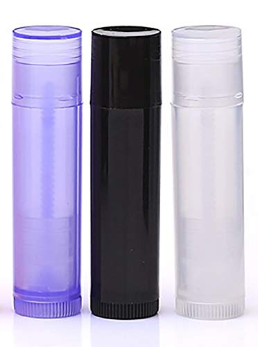 Besyousel 50pcs 5ml/5g Tubos de batom de plástico vazios, recipientes para os lábios Tipo de reabastecimento