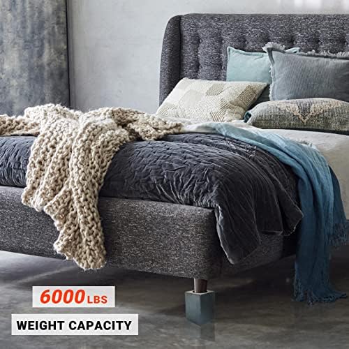 Risers de cama de madeira Kasiden, mobiliário de mobiliário H-HEights Risers de 4,5 polegadas para sofá, mesa, cadeira de sofá, suporta até 6.000 lbs,