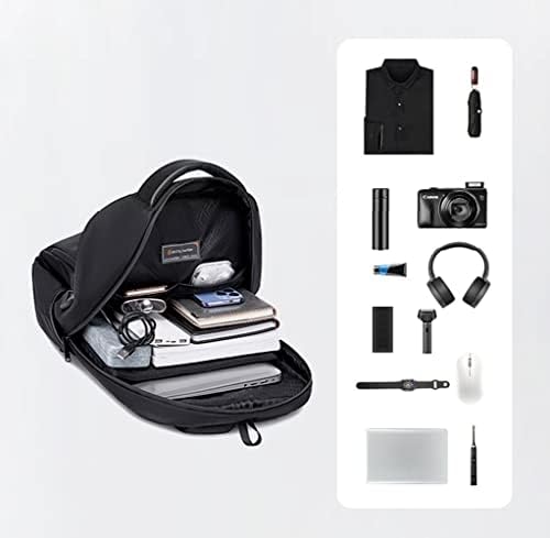 Mochila de laptop, mochila de viagem de negócios com porto de carregamento USB, bolsa de computador