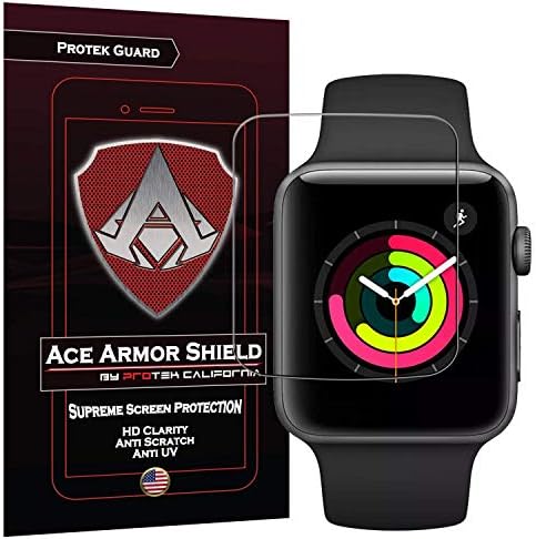 Apple Watch 38mm Series 3/2 / 1 Protetor de tela, Ace Armour Shield Cobertura Protetor de tela para filme anti-bubble transparente
