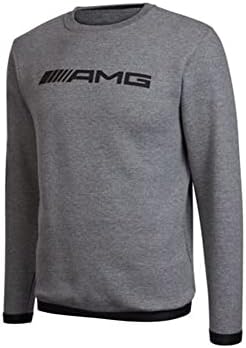 Mercedes Benz AMG Declaração Fleece Crew Neck Vintage Inspirado Sweatshirt Pullover Gray