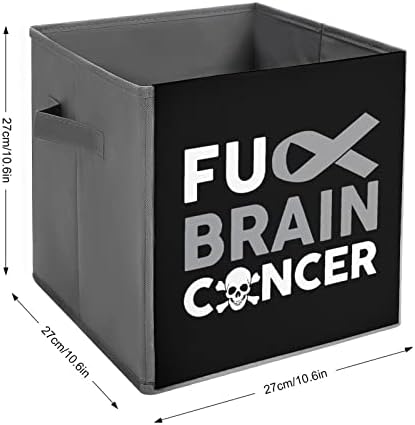 Foda -se os caixas de armazenamento dobráveis ​​do câncer de cérebro