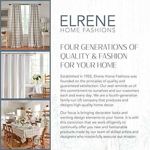 Elrene Home Fashions Capri Lemon Lemon Double-Bordered Mediterrâneo Tonela de mesa, retângulo, 60 polegadas x 144
